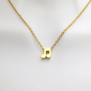 Music Note Necklace, Music Necklace, Music Jewelry, Music Note Charm, Cute Gift, Unique Gift, Family Gift, Student Gift, Lover Gift