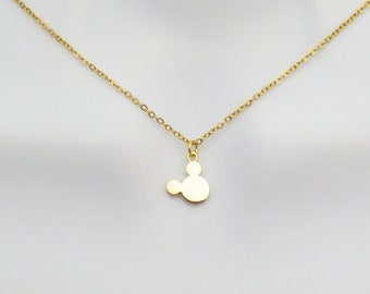 Collier Mickey, joli collier, collier délicat, collier cadeau, cadeau pour un anniversaire, cadeau pour des amis, cadeau pour l'obtention du diplôme, cadeau pour fille