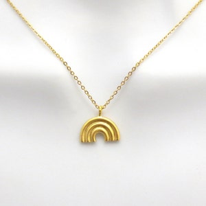 Rainbow necklace, Gold rainbow necklace, Cute necklace, Pendant necklace, Gift necklace, Gift jewelry, Gift idea