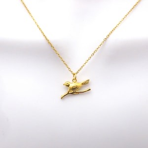 Bird Necklace, Branch Necklace, Bird Jewelry, Bird and Branch, Bird, Bird on branch necklace, Bird Pendant, Silver Bird Necklace,Anniversary