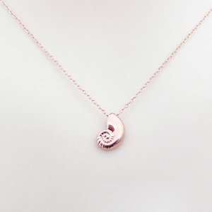 Ariel necklace, Rose gold necklace, Pink necklace, Seashell necklace, Conch necklace, Shell necklace, Christmas present, New year present