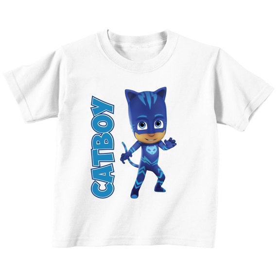 PJ Masks Catboy Custom Birthday tshirt Different Colors Etsy