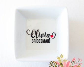 Ring Dish Gift for Bridesmaid Proposal Box - Bridal Party Gifts