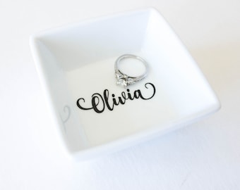 Personalized Jewelry Organizer | Custom Ring Dish | Jewelry Tray | Personalized gift