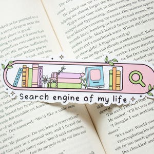 Pastel Bookshelf Bookmark: Funny Book Lover Gift