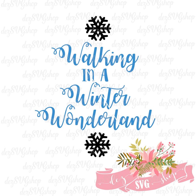 Download Walking In A Winter Wonderland SVG file Cut File Christmas | Etsy