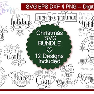 Un charmant lot de Noël SVG - 12 modèles inclus