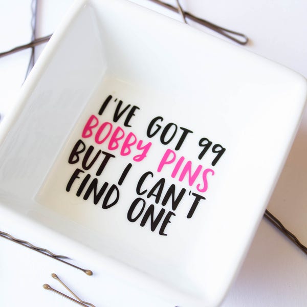Bobby Pin holder | I've Got 99 Bobby Pins But I Can't Find One | Stocking Stuffer | Bathroom Organization | Hair stylist gift