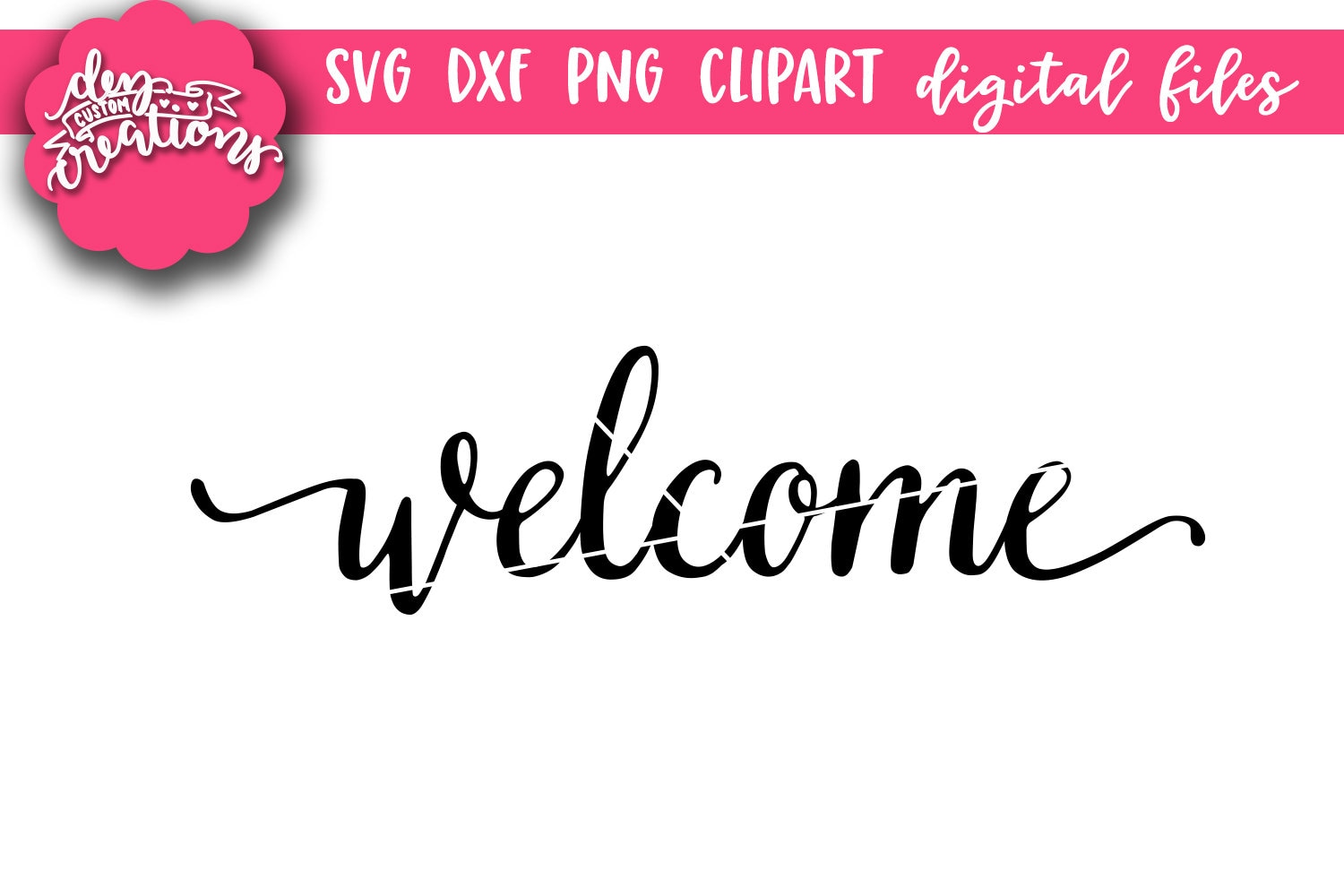 Download Welcome Svg Cut File Welcome Stencil Svg Files For Etsy