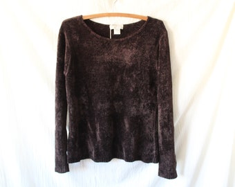 90s Express Tricot Chenille Sweater Size L