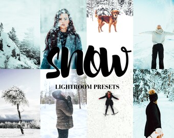 5 White Snow Mobile Lightroom Presets | White, Light, Bright, Filters, Photos, Travel, Blogger | Instagram Presets | Instagram Filters|