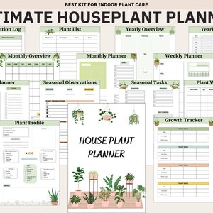 Houseplant Planner Printable, House Plant Journal, Printable Plant Care ...
