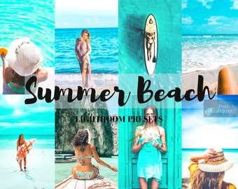 5 Summer Beach Mobile Lightroom Presets | White, Light, Bright, Filters, Photos, Travel, Blogger | Instagram Presets | Instagram Filters|