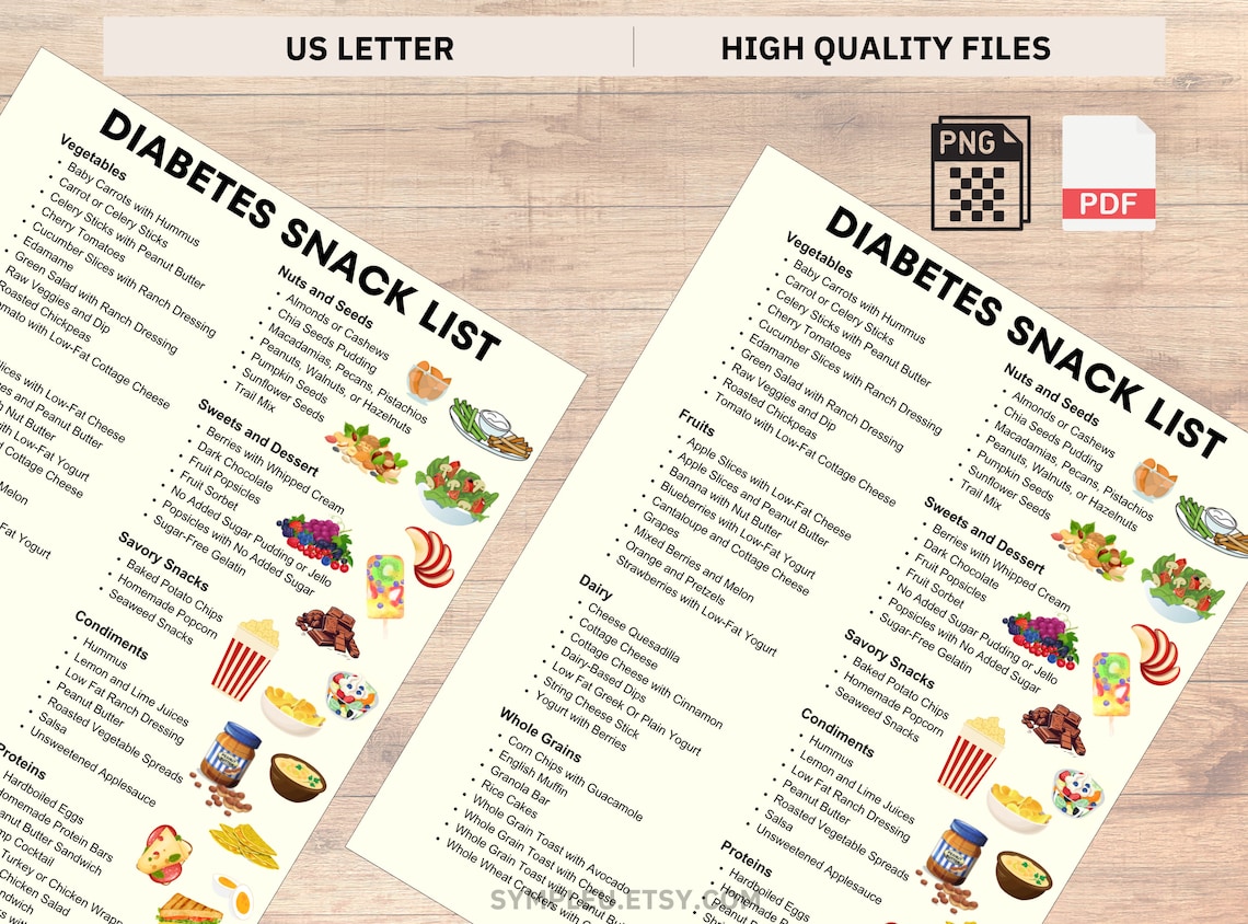 Diabetic Snacks List, Diabetes Snack Ideas, Diabetes Food List