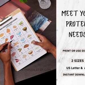Proteins Guide, High Protein Foods Reference, Protein Food List, High Protein Foods Reference Chart, High Protein Meal Plan, Diet Nutrition image 2