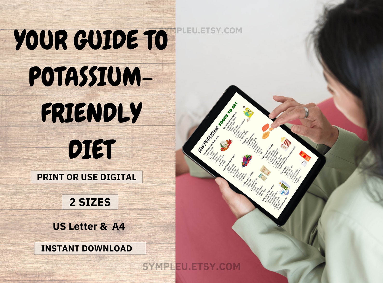 Low Potassium Diet Food List, Kidney Disease, Renal Diet, Potassium ...