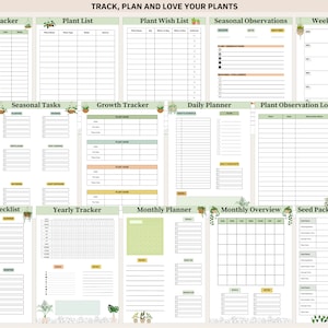 Houseplant Planner Printable, House Plant Journal, Printable Plant Care ...