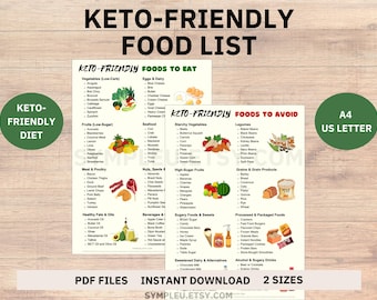 Keto Diet Food List for Keto Friendly Food Chart, Ketogenic Diet Meal Plan, Low Carb Food List, Keto Grocery List Keto Food List Weight Loss