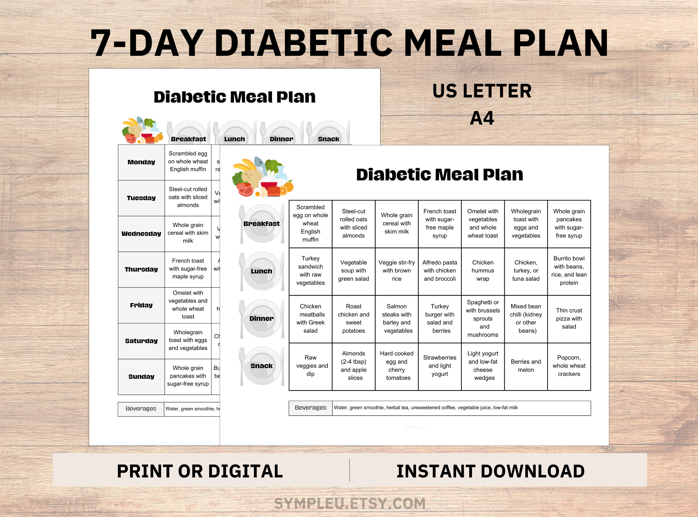 Printable Diabetic Meal Plans printable-diabetic-meal-plans
