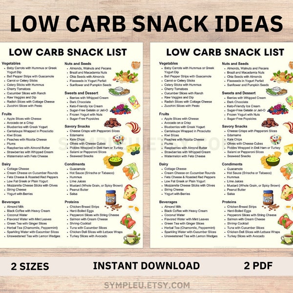 Low Carb Snacks List, Low Carb Snack Ideas, Low Carb Food List, Low Carb Food Chart, Low Carb Diet, Low Carb Meal Plan, Low Carb Recipes PDF