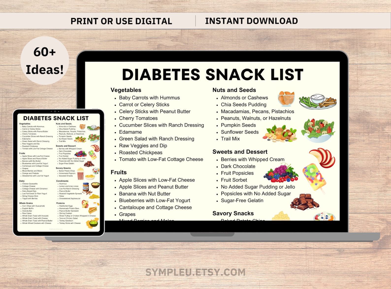 Diabetic Snacks List, Diabetes Snack Ideas, Diabetes Food List