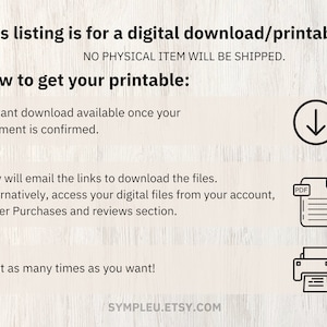 Instructions on digital download