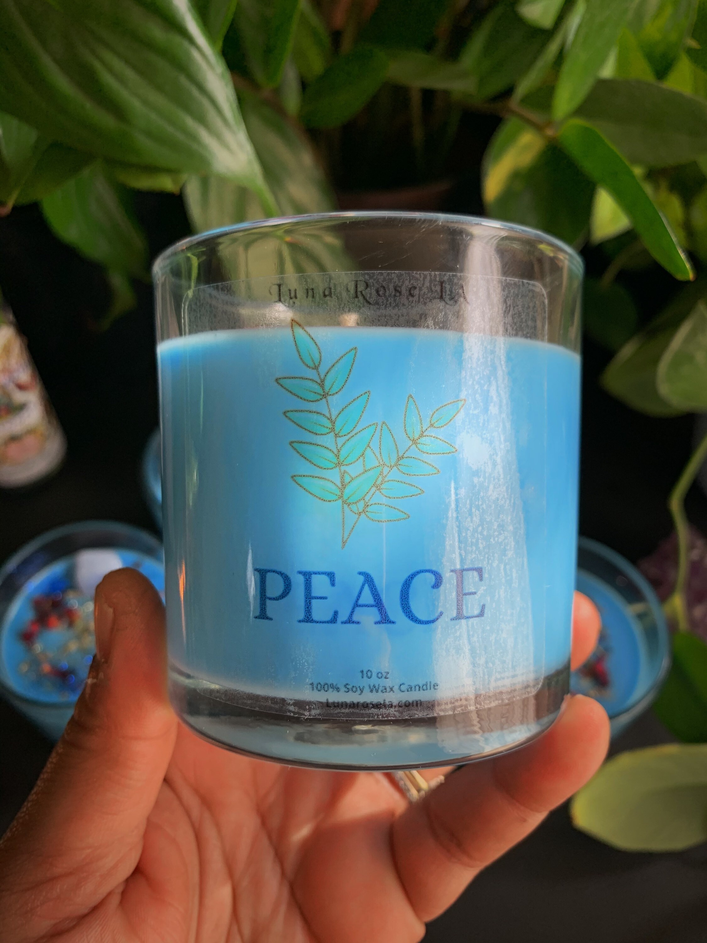 Peace Intention Candle AntiAnxiety Candle AntiDepression Etsy