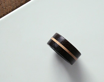 Minimalist wood ring Unique Wood Ring Band. Unique jewelry gift Wide wood ring.