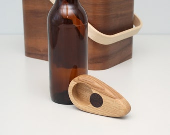 Wooden bottle opener Personalized gift bottle opneer.