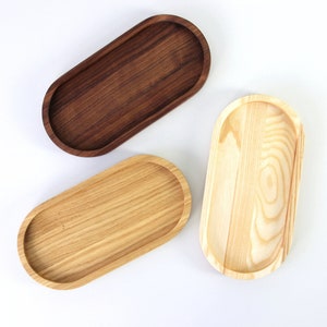 Catch all tray Oval tray Jewelry tray. Wood pen holder. Decorative tray