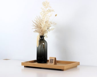 Bandeja otomana para mesa de centro. Decoración de madera hecha a mano.