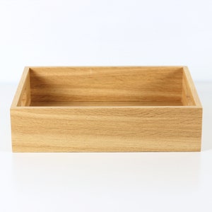 Wood serving tray Organizer tray Kitchen decor. Organizer box with handles. image 9