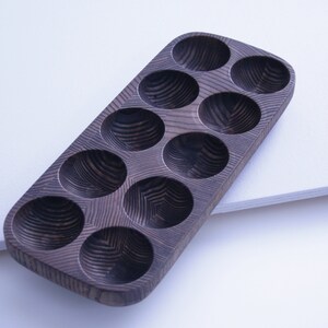 Egg holder. End Grain Wooden egg tray. Farmhouse decor. image 5