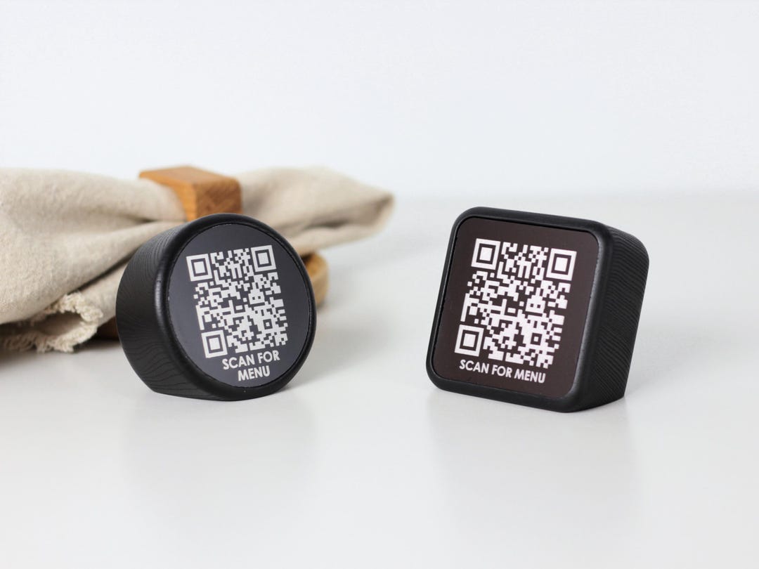 QR Code Sign Custom Business Signage. Social Media Wifi Display ...