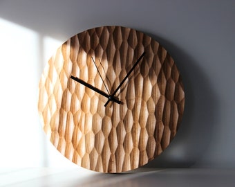 Wood wall clock Wall decor Wall art. Kitchen clock Unque Wall clocks