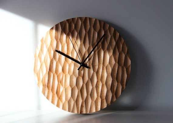 Reloj de pared de madera Decoración de pared Arte de pared. Reloj de cocina  Unque Relojes de pared -  España