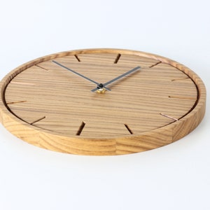 Wooden wall clock Wall decor clock. Wall clock unique wood silent wall clock image 8