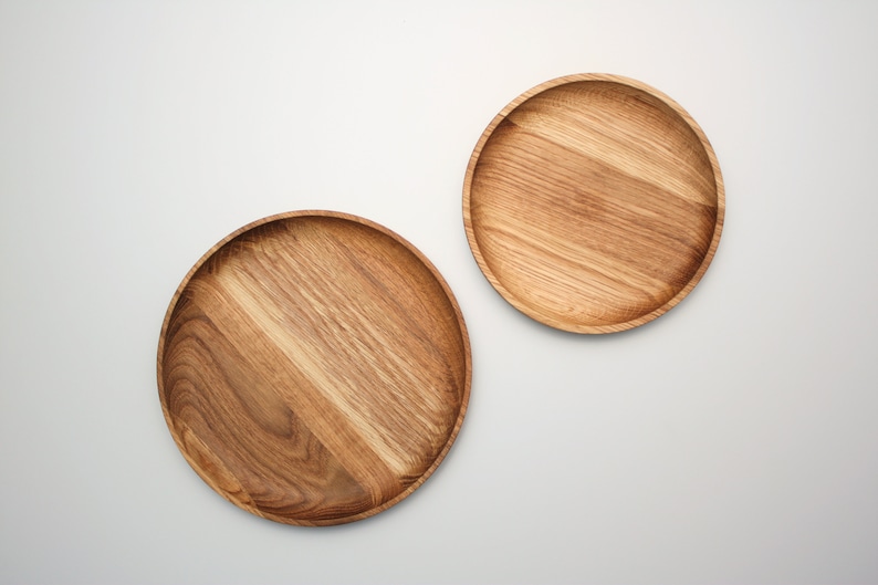 Wood serving platter Decorative platter Serving tray. Wood Snack plate. image 8