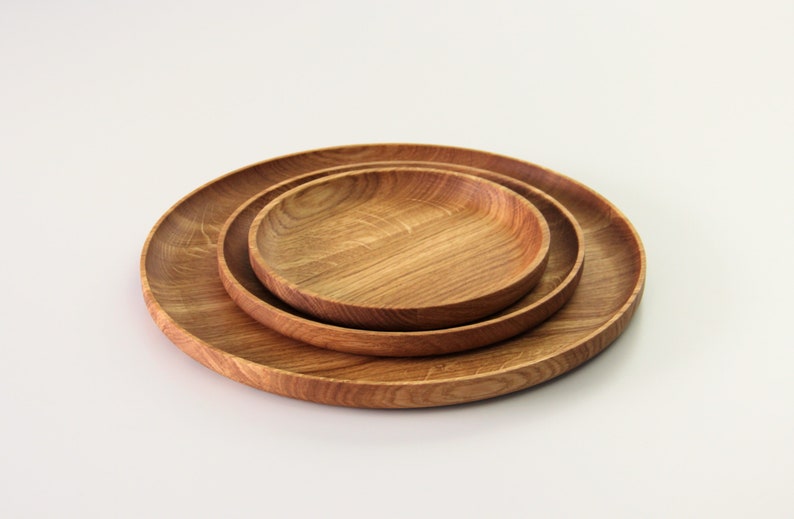 Wood serving platter Decorative platter Serving tray. Wood Snack plate. image 4