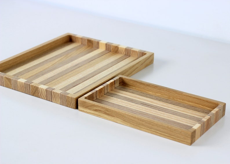 Wooden serving tray valet tray. Catch all tray housewarming gift Kitchen decor image 6