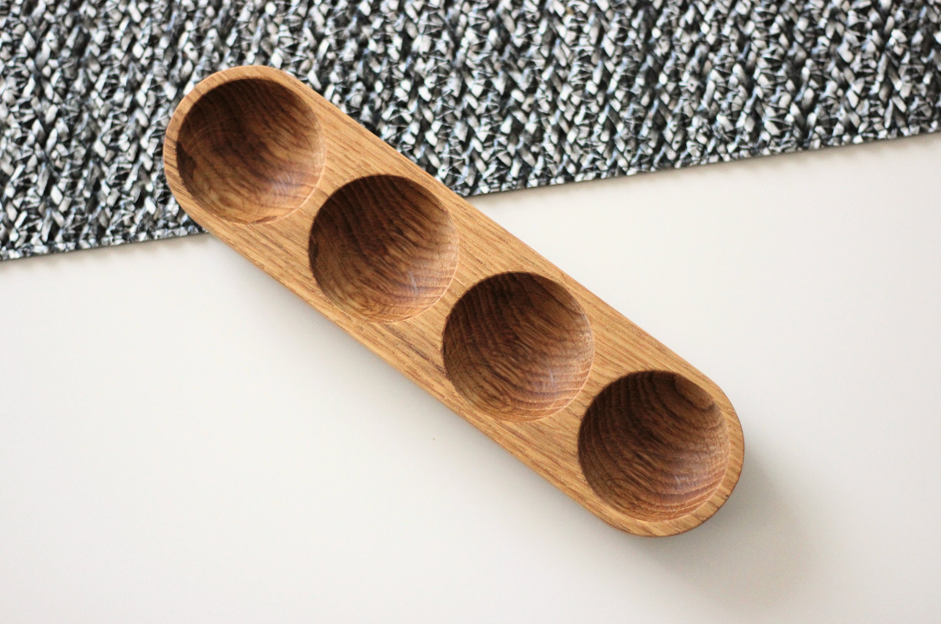 Portahuevos De Madera Apilable - Bandeja Rustica Para Cocina, Capacidad 12 Huevos, Ahorra Espacio