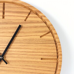 Wooden wall clock Wall decor clock. Wall clock unique wood silent wall clock image 3