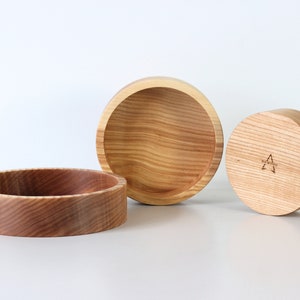 Wood bowl set of 3 wooden bowls. Decorative bowl. image 5