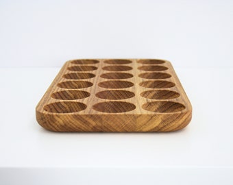 Wooden Egg Holder Wooden egg tray for eggs. Countertop egg holder. Wooden egg storage.