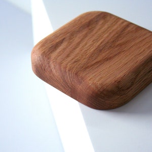 Oak wood egg holder for 4 eggs. Farmhouse Fresh Egg Storage. image 8