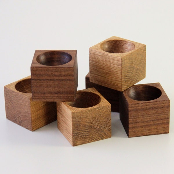 Wooden egg holder Wood egg cups Set of 3 cups. Easter egg holder wood egg storage.