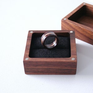 Minimalist wood ring Unique Wood Ring Band. Unique jewelry gift Wide wood ring. image 5