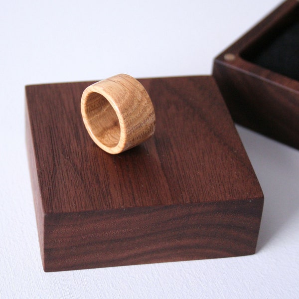 Wood ring. Handmade wooden Ring Band. Unique wood jewelry gift.