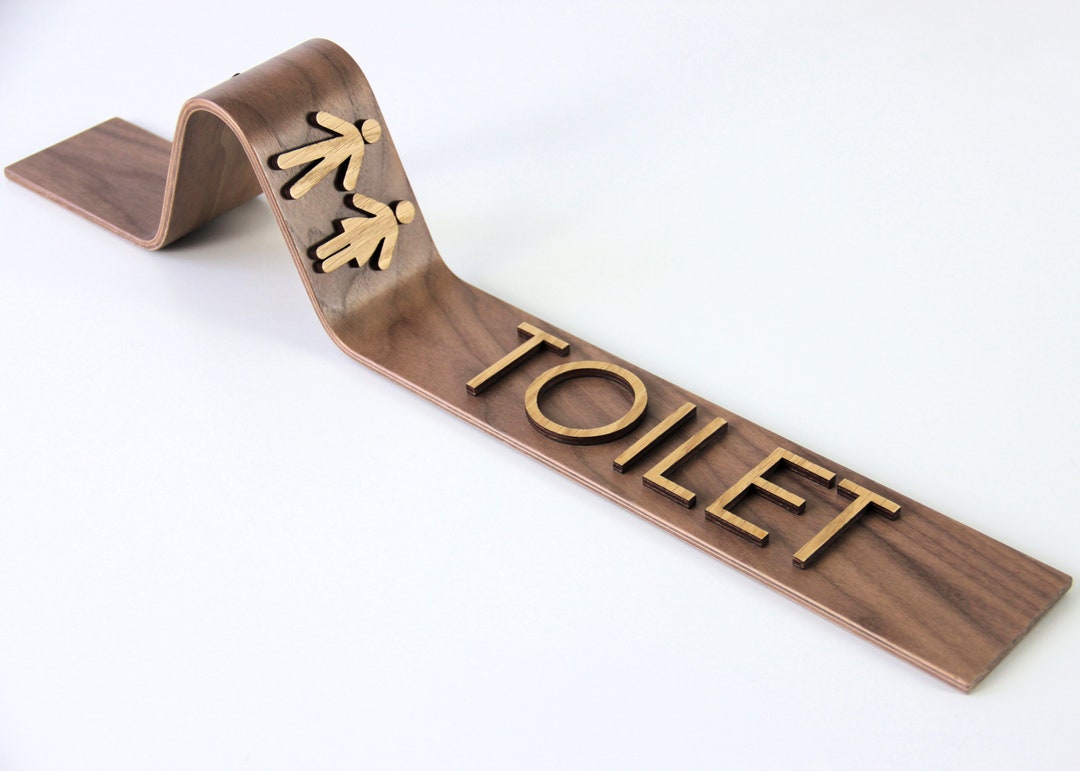 Toilet Wall Sign. Personalized Wall Sign. Wood Door Sign Custom Sign Etsy