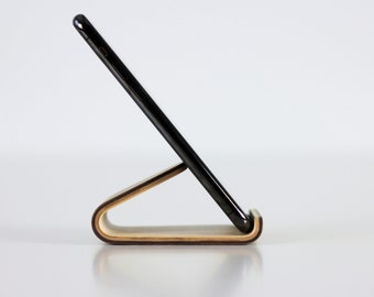 Handmade Wooden Phone Stand.  Desk Decor Office accessories.